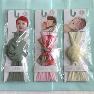 Lot of 3 Baby Bling Bows